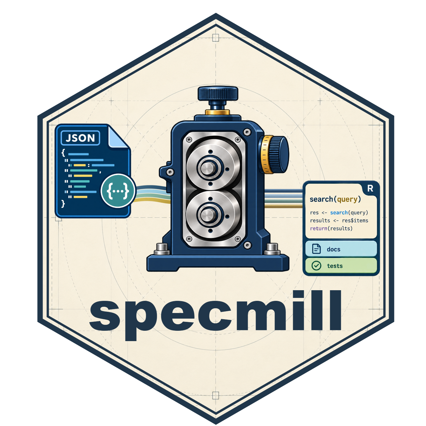 specmill hex sticker